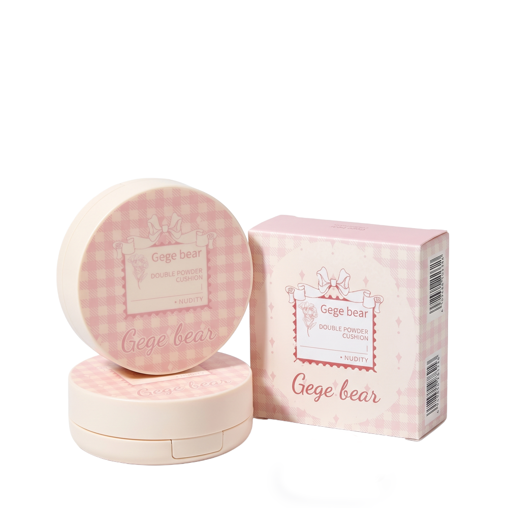 GEGE BEAR Foundation Setting Powder 2 In 1 Facial BB Cream Air Cushion Waterproof 8g