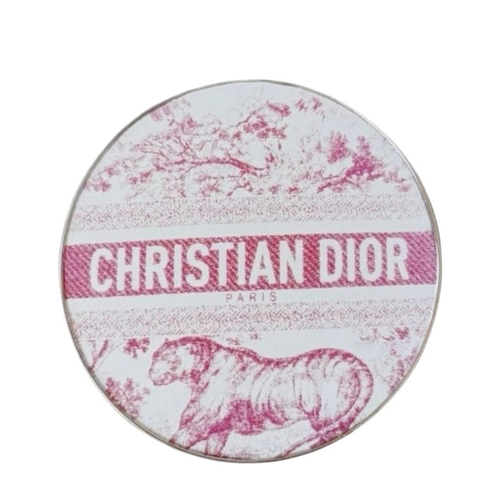 Dior Beauty Pink Tiger Print Vanity Pocket Mirror