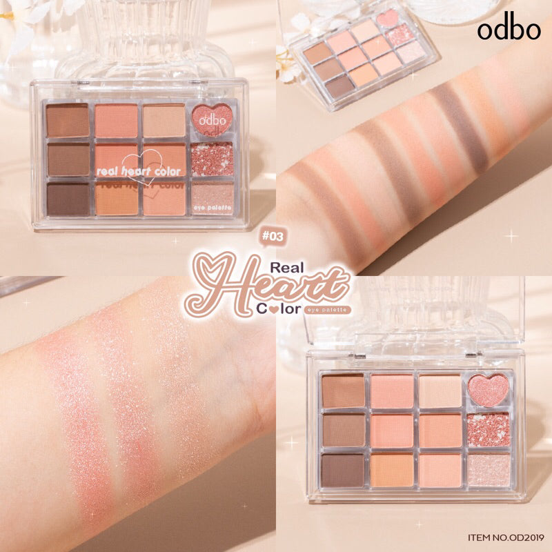 Odbo Real Heart Color Eye Palette