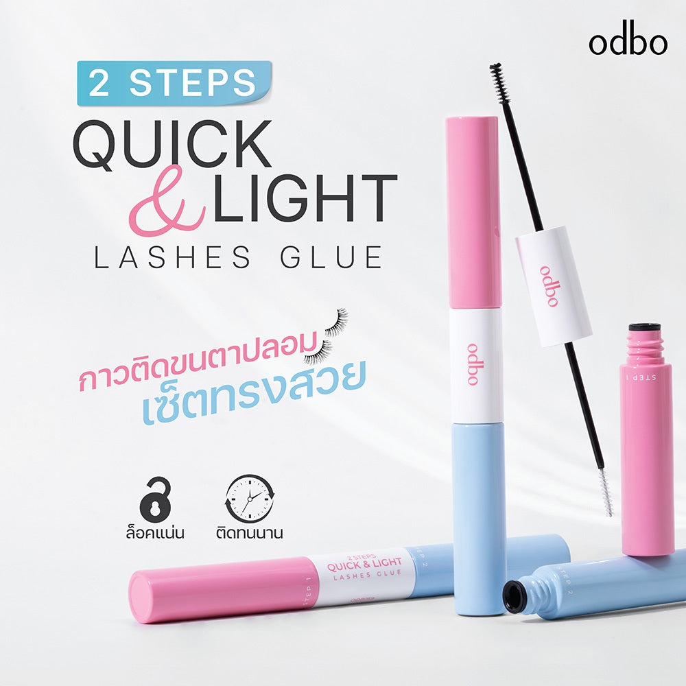 Odbo 2 steps Quick light lash Glue 2in1