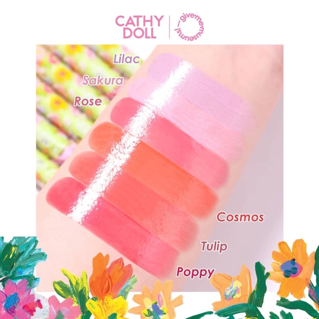 cathy doll flower drop dewy balm cosmos
