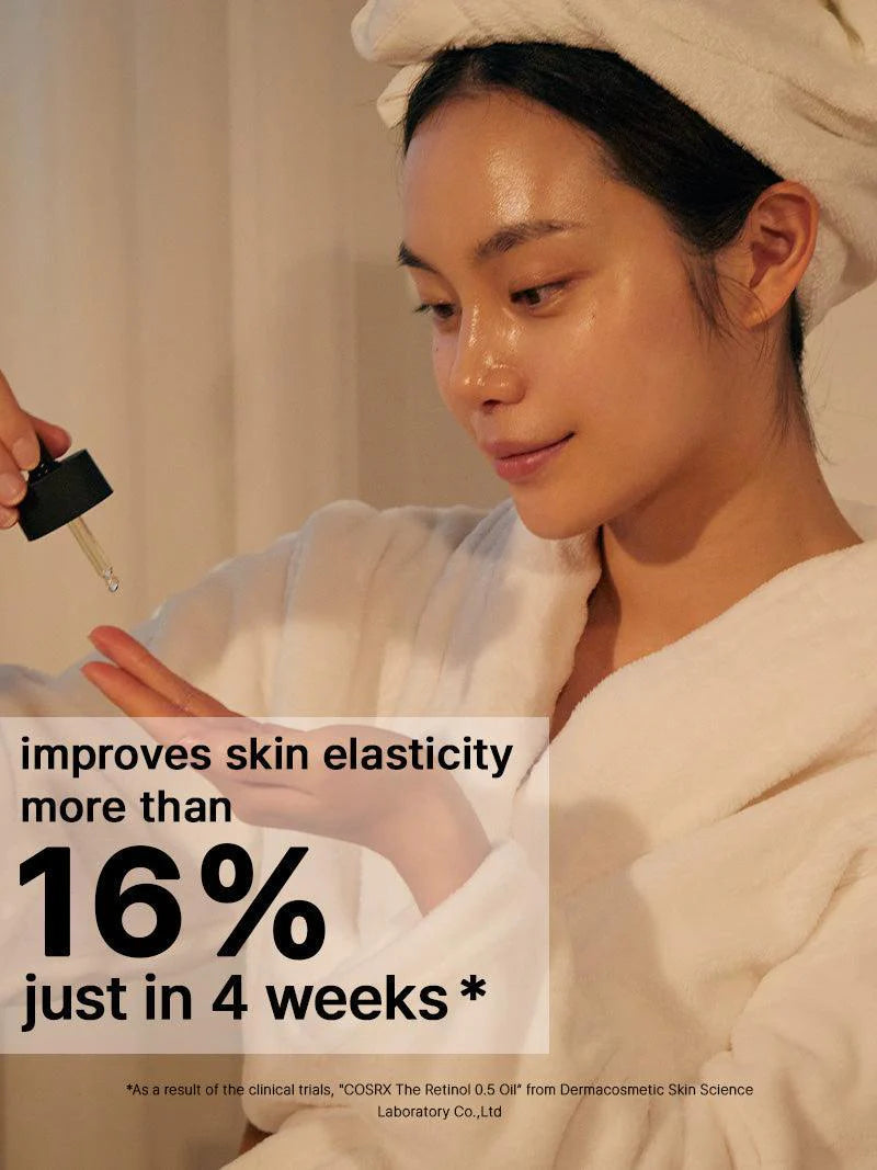 COSRX retinol 0.5 oil, super vitamin E+ squalane