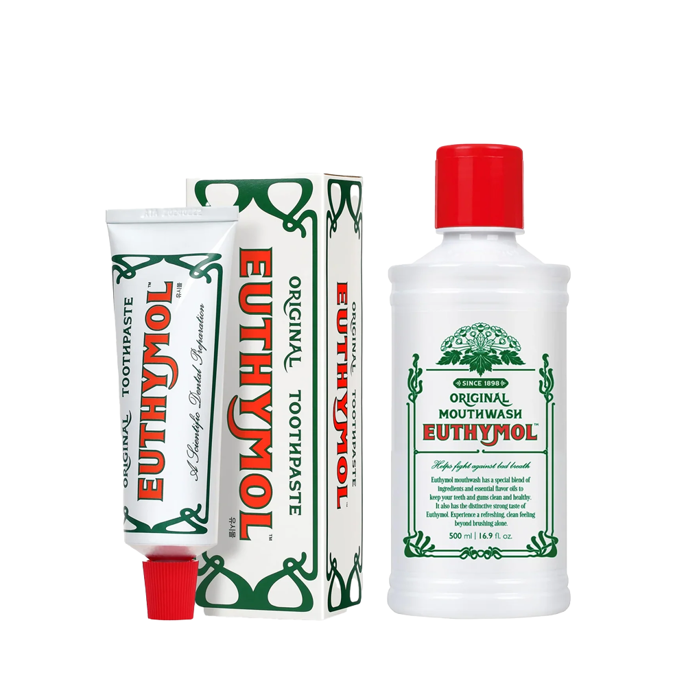 Special Bundle Euthymol Toothpaste - 75ml + Euthymol Original Mouthwash - 500ml