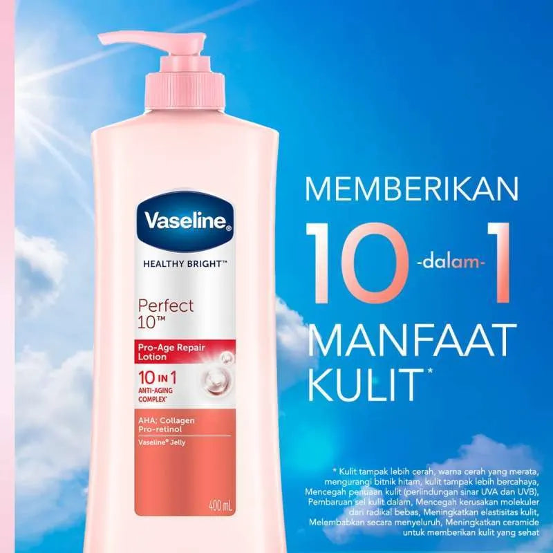 Vaseline - Healthy Bright Perfect 10 Pro-Age Repair Lotion 400ml