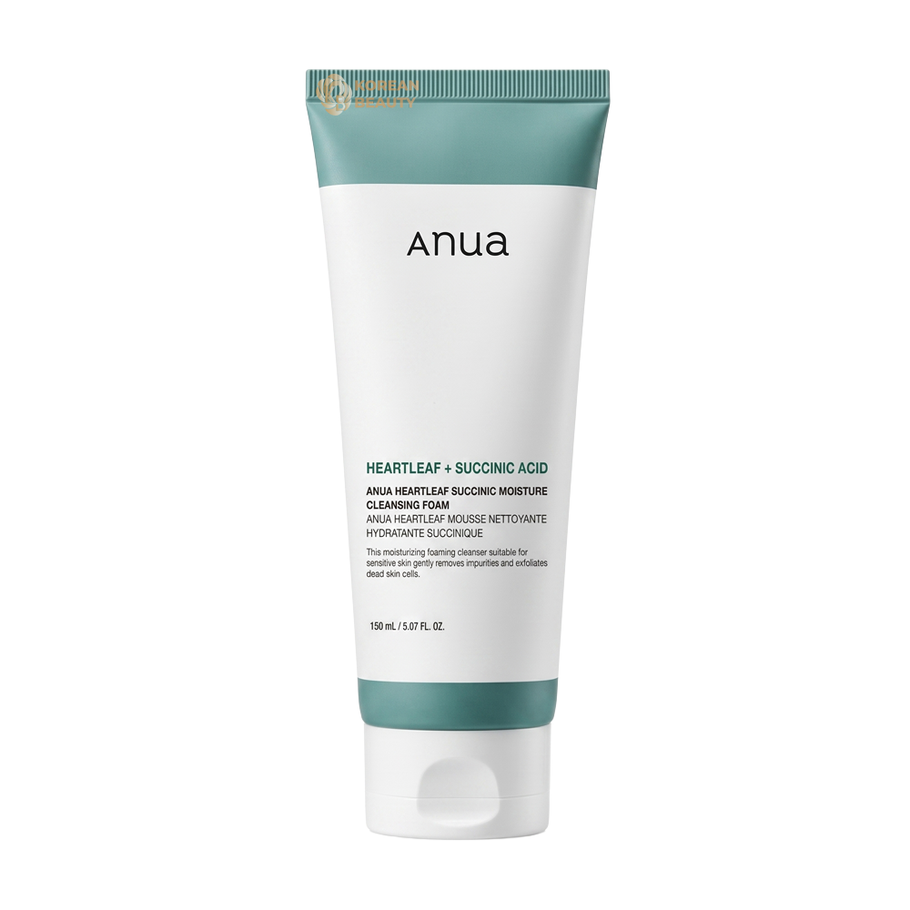 ANUA heartleaf succinic moisture cleansing foam 150ml