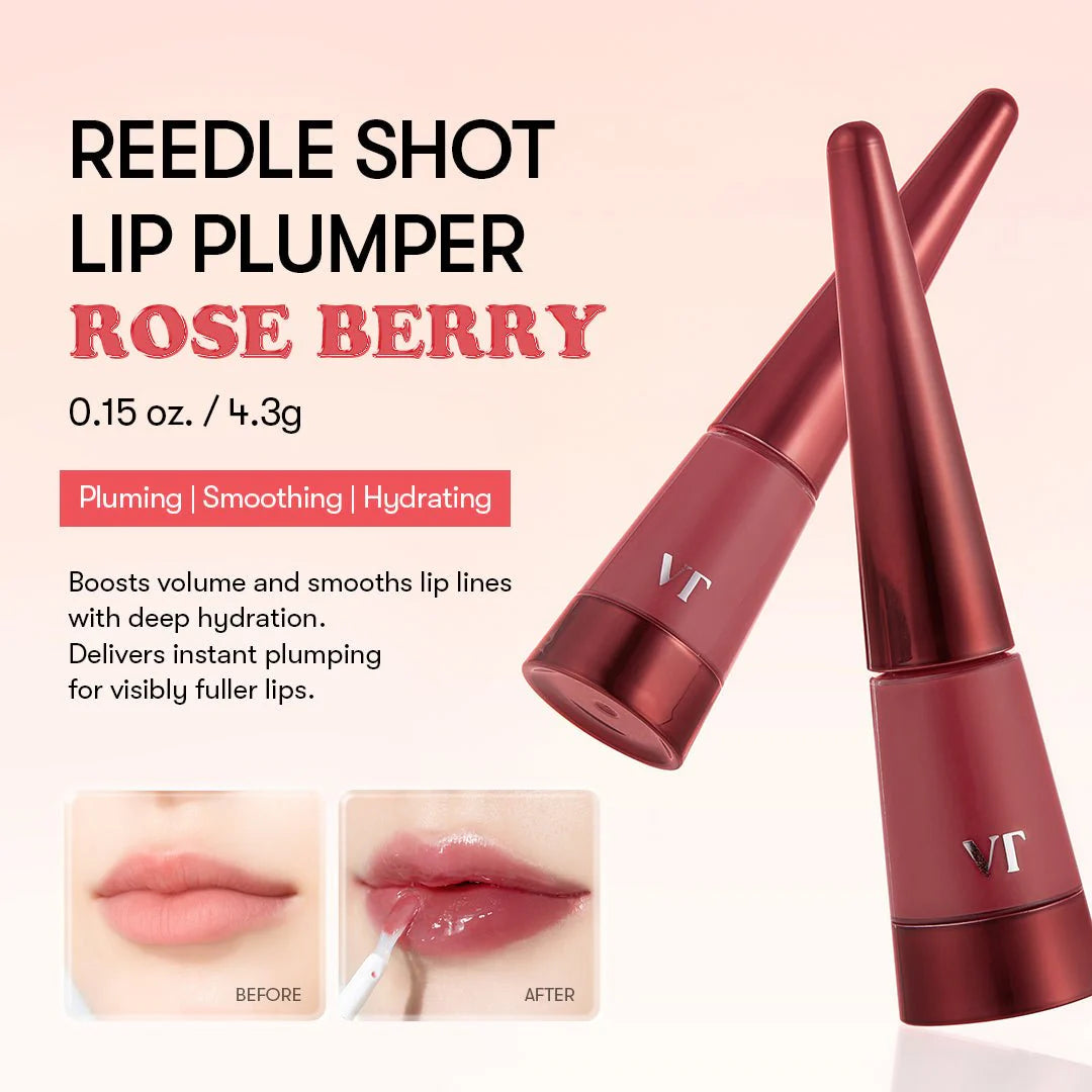 VT Cosmetics Reedle Shot Lip Plumper rose berry 4.6 g