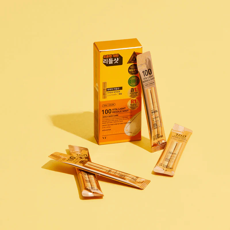 VT COSMETICS Vita-light Reedle Shot 100 Stick Pouch 10 piece