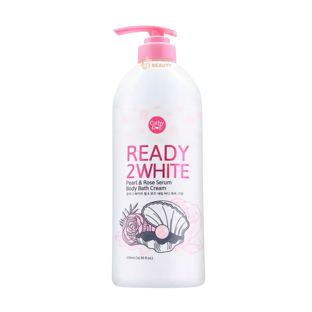 Cathy Doll Ready 2 White Pearl and Rose Serum body bath cream 500ml