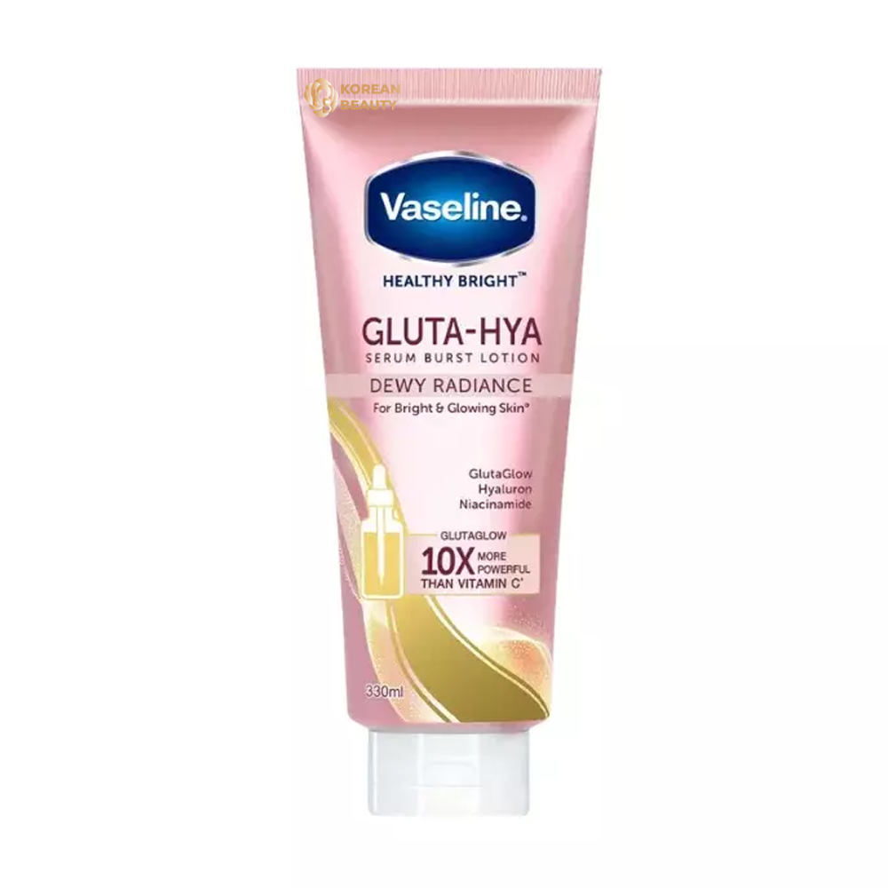Vaseline Gluta-HYA Serum Burst Lotion dewy radiance for bright and Glowing Skin 330ml