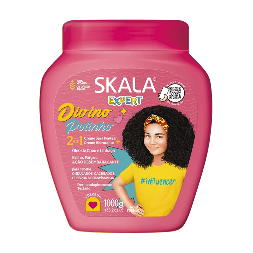 Skala Divino Botinho Hair Treatment And Leave-in Cream For Kids-1000g